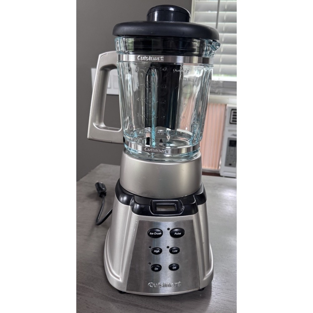 CUISINART BLENDER SmartPower Premier CBT-500 600W Countertop Glass Pitcher